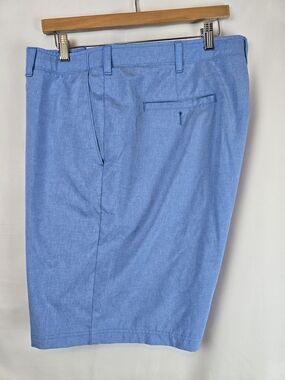 PGA Tour Lightweight Light Blue Flat Front Men’s Shorts